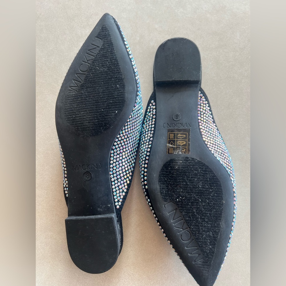 MACKIN J Black Rhinestone Mules - Picture 5 of 5